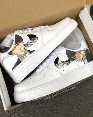 کفش اسپرت نایک ایرفورس کاستوم  کتونی Attack on Titan  کتونی انیمه اتک ان تایتان nike air force