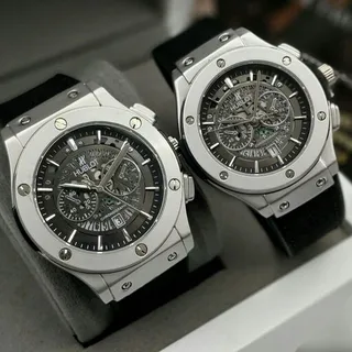 ساعت مردانه ه�ابلوت تقویم نمایان طرح کرنو موتور   شرکتی HUBLOT