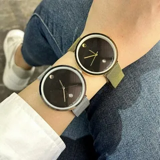 ساعت مچی زنانه مردانه بند حصیری مگنتی موادو Movado