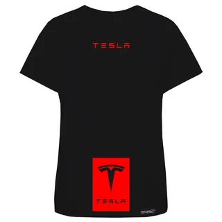 تی شرت آستین کوتاه زنانه 27 مدل Tesla Red کد MH164...