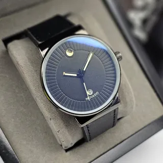 ساعت م�چی مردانه بند چرم موادو movado