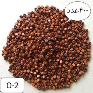 مهره چوبی مکعبی رنگی اخرایی O-2