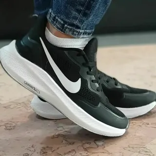 کتونی نایک زنانه دخترانه کفش ونس اسپورت اسپرت نایکی nike مشکی لژدار لژ دار طبی سبک راحت راح�تی نرم ورزشی پیاده روی شیک