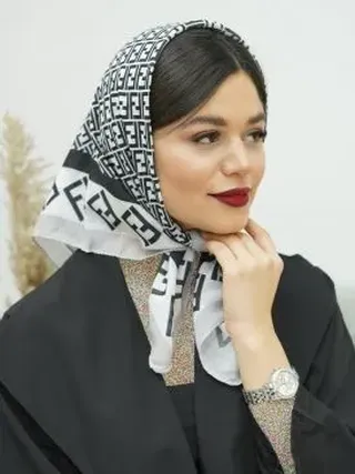 مینی اسکارف طر�حدار نخی کد 15743