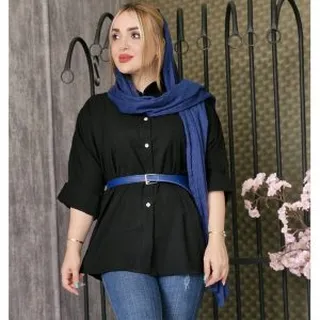 شومیز م�شکی کرپ 438005