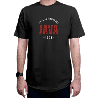 تیشرت برنامه نویسی طرح JAVA 1995