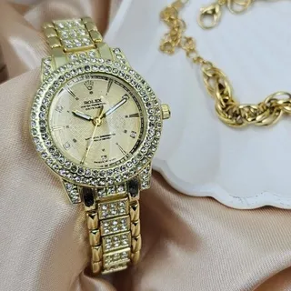 ساعت مچی زنانه �بند استیل دستبندی رولکس Rolex