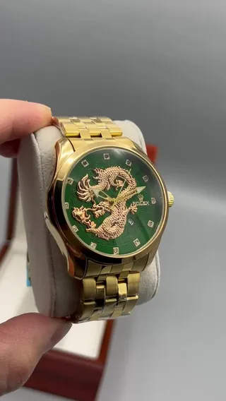 ساعت م�چی مردانه بند استیل رولکس دارای رنگبندی Dragon rolex