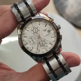 ساعت مردانه تیسوت سه موتوره کرنوگراف استیل TISSOT ts113