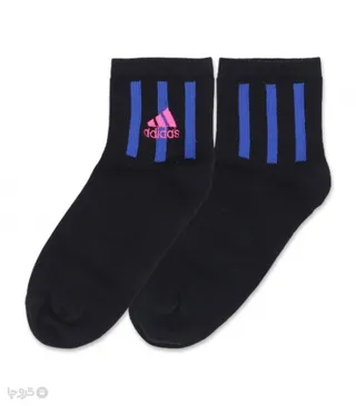 جوراب نیم ساق گلدوزی کد 80002 طرح Adidas