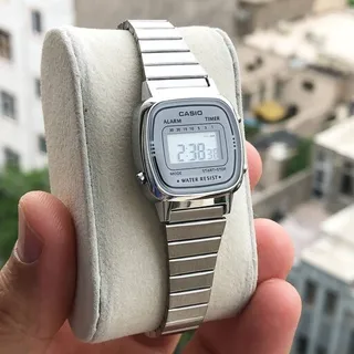 ساعت زنانه کاسیو casio  اس�تیل سایز ریز بند کرکره ای