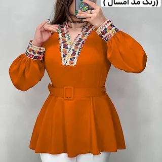 شومیز مجلسی زنانه ساتن آستین کیمونو 